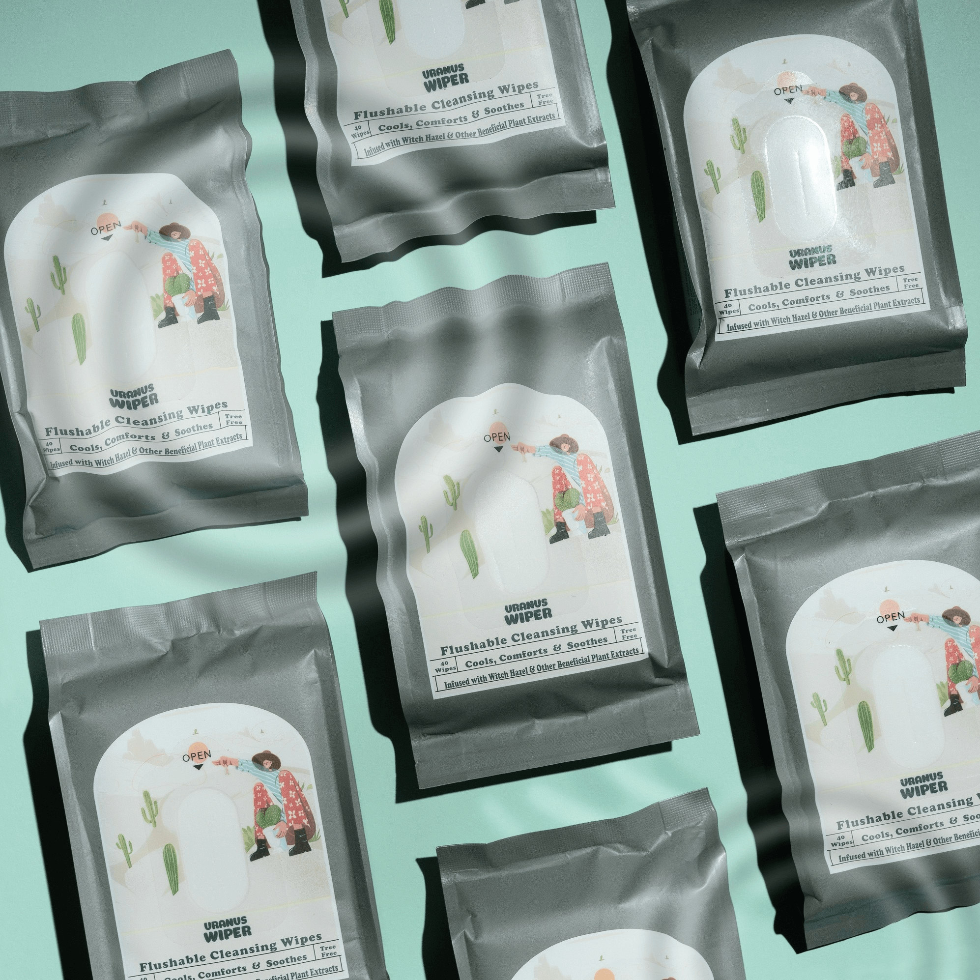 Uranus Wiper Haemorrhoid Wipes in water